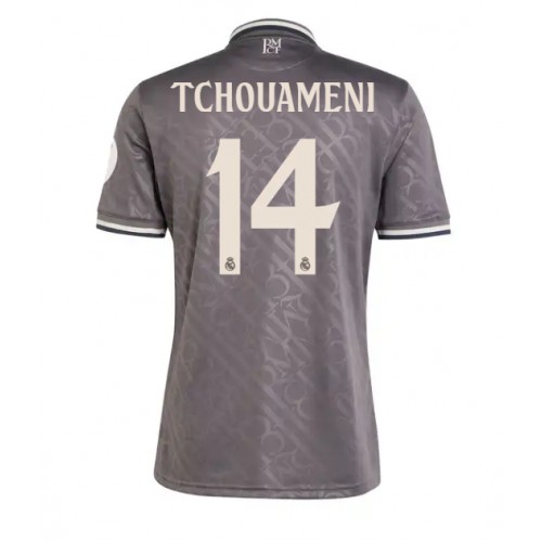 Fotballdrakt Herre Real Madrid Aurelien Tchouameni #14 Tredjedrakt 2024-25 Kortermet